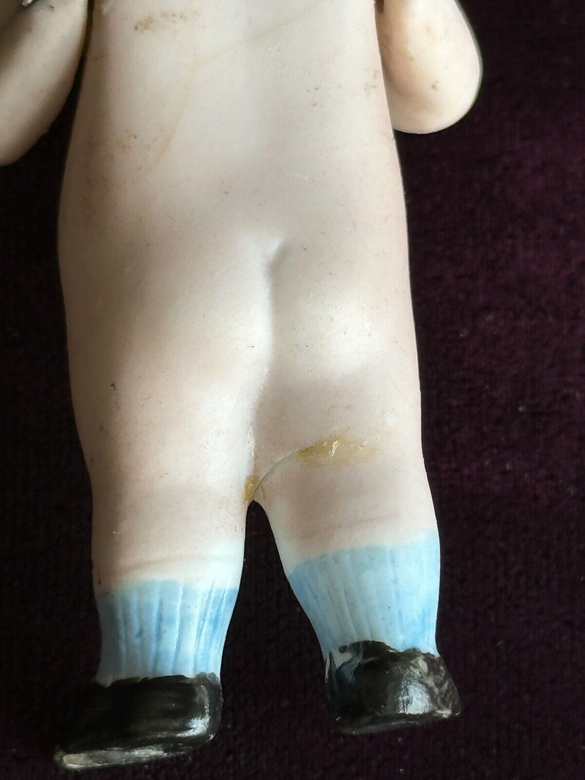 Antique German 2.75” Miniature All Bisque Googly Eyes 89-7 Character Doll