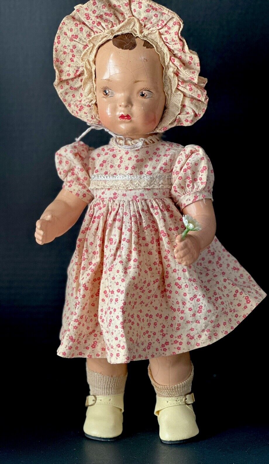 Rare Original Vintage 1946 Composition 16” Terri Lee Doll Multiple Outfits