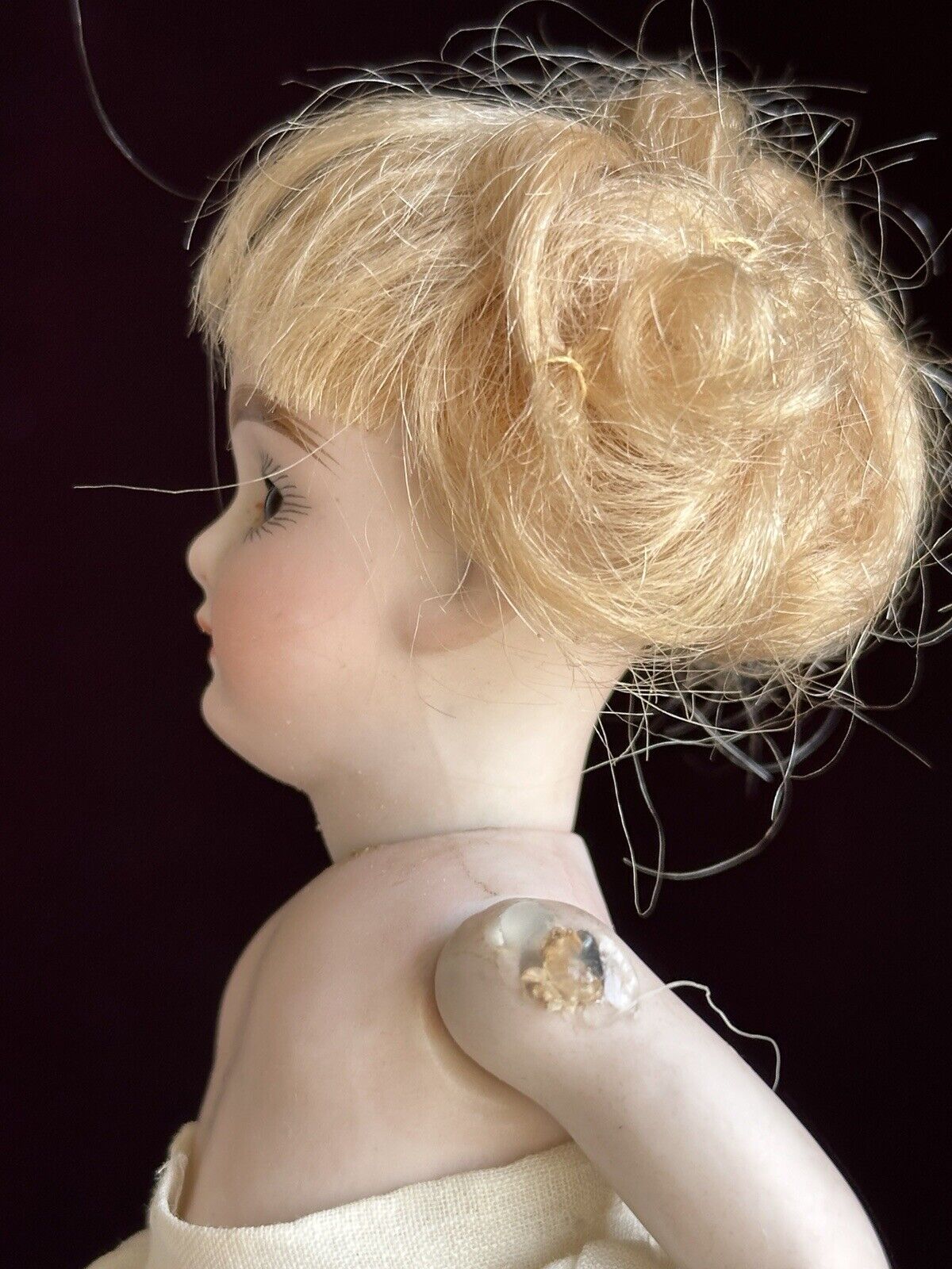 Rare Antique German 6” All Bisque Gebruder Kuhnlenz 96 Mignonette Doll