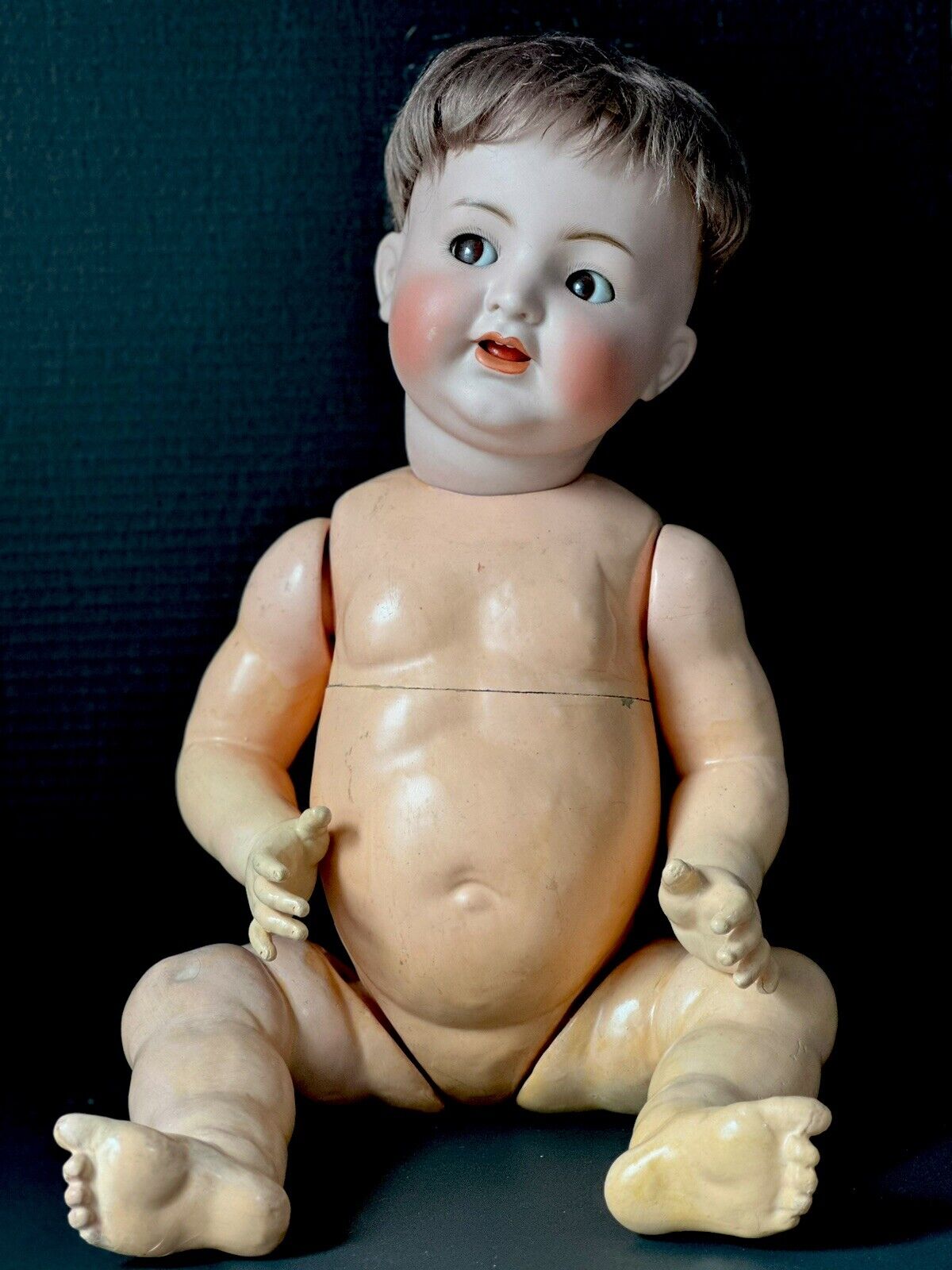 Large 24” Antique German Simon & Halbig Kammer & Reinhardt Flirty Eyes Baby Doll