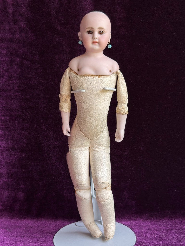 Rare Antique German 12" Simon Halbig 940 Solid Domed Head Closed Mouth Doll