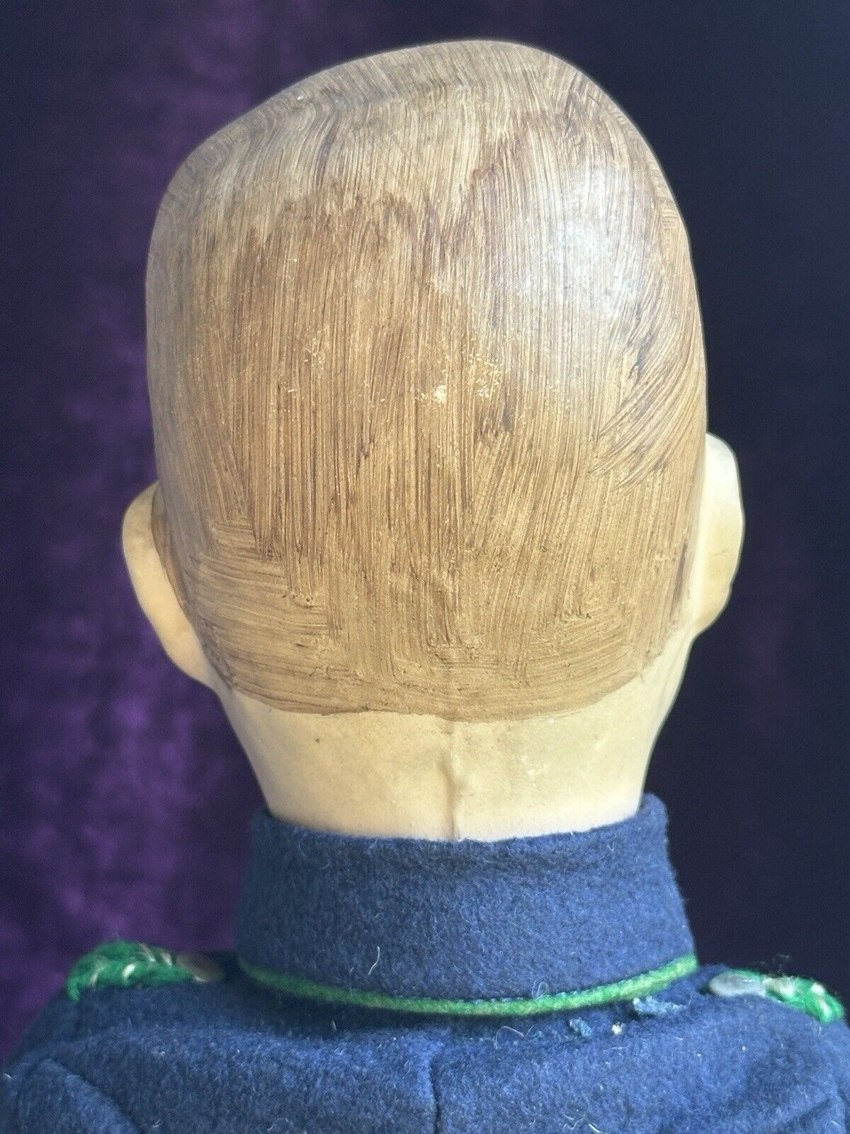 Unidentified Antique 20” French (?) Composition (?) Cloth Military Soldier Doll