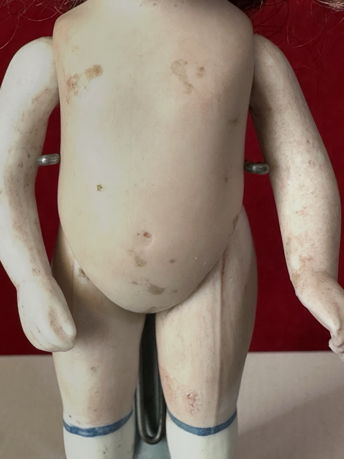Antique German Kestner (?) 4 1/2” All Bisque Mignonette Doll Mold 208