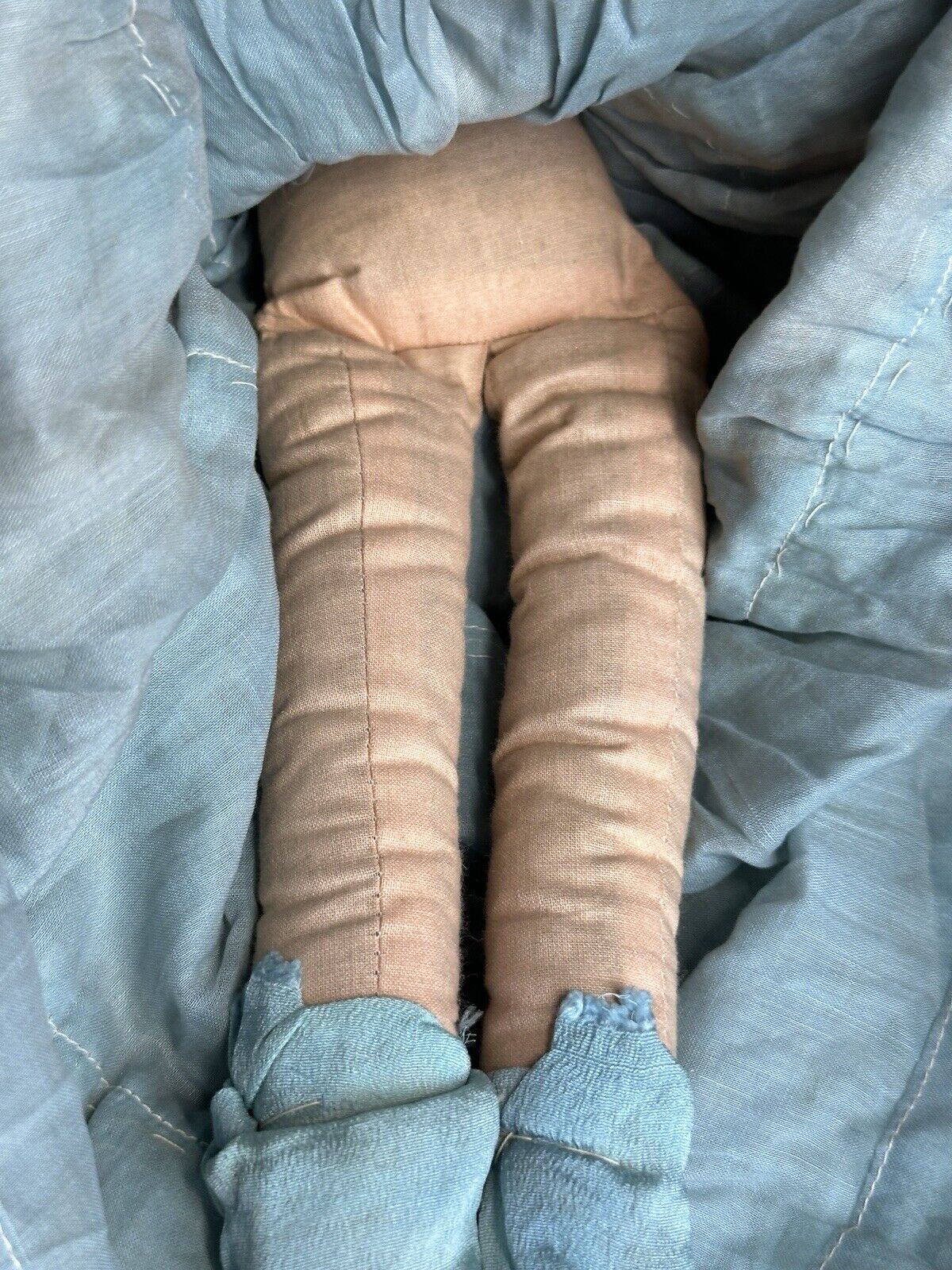 Rare Antique 27" Composition Cloth Art Deco Style French Boudoir Doll Glass Eye