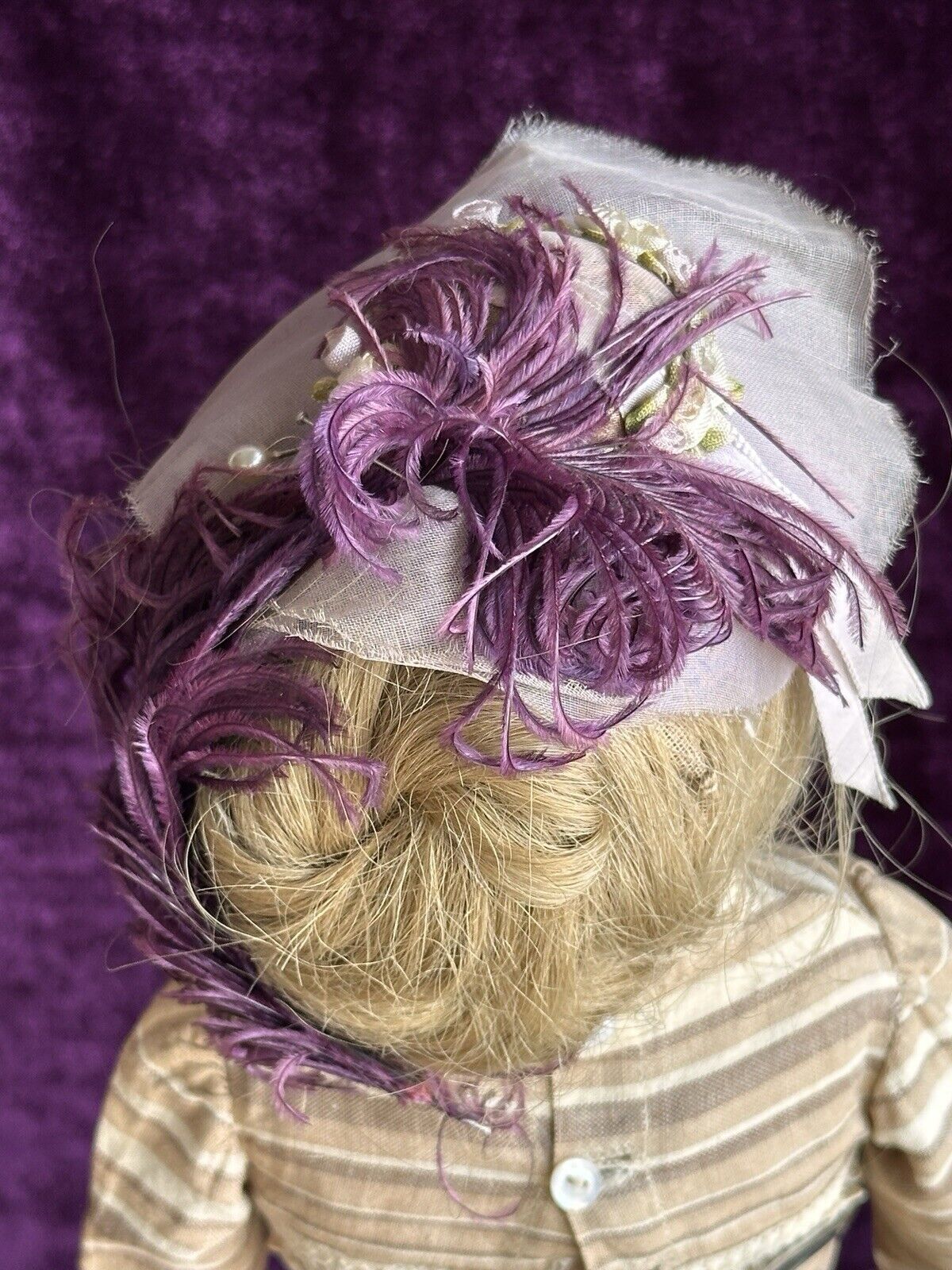 Antique German 16” Kestner (?) Solid Dome Head Belton Bisque Shoulder Head Doll