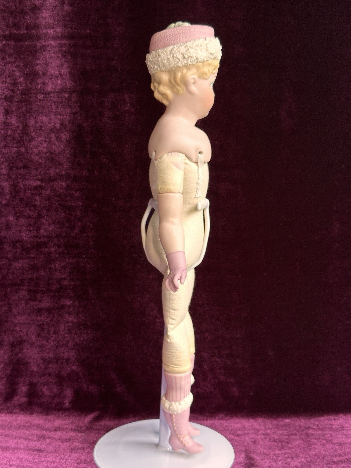 Rare Vintage 17.25” Artist Repro Porcelain Antique German Parian Style Doll