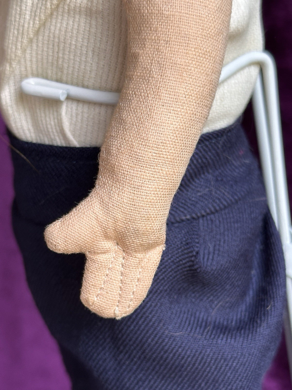 Vintage 15” Italian/French Raynal Style Cloth Sailor Boy Doll