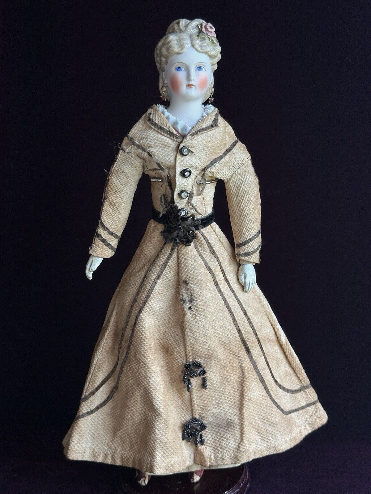 Antique German 16” Dornheim, Koch & Fischer Parian Dresden Parian Fashion Doll