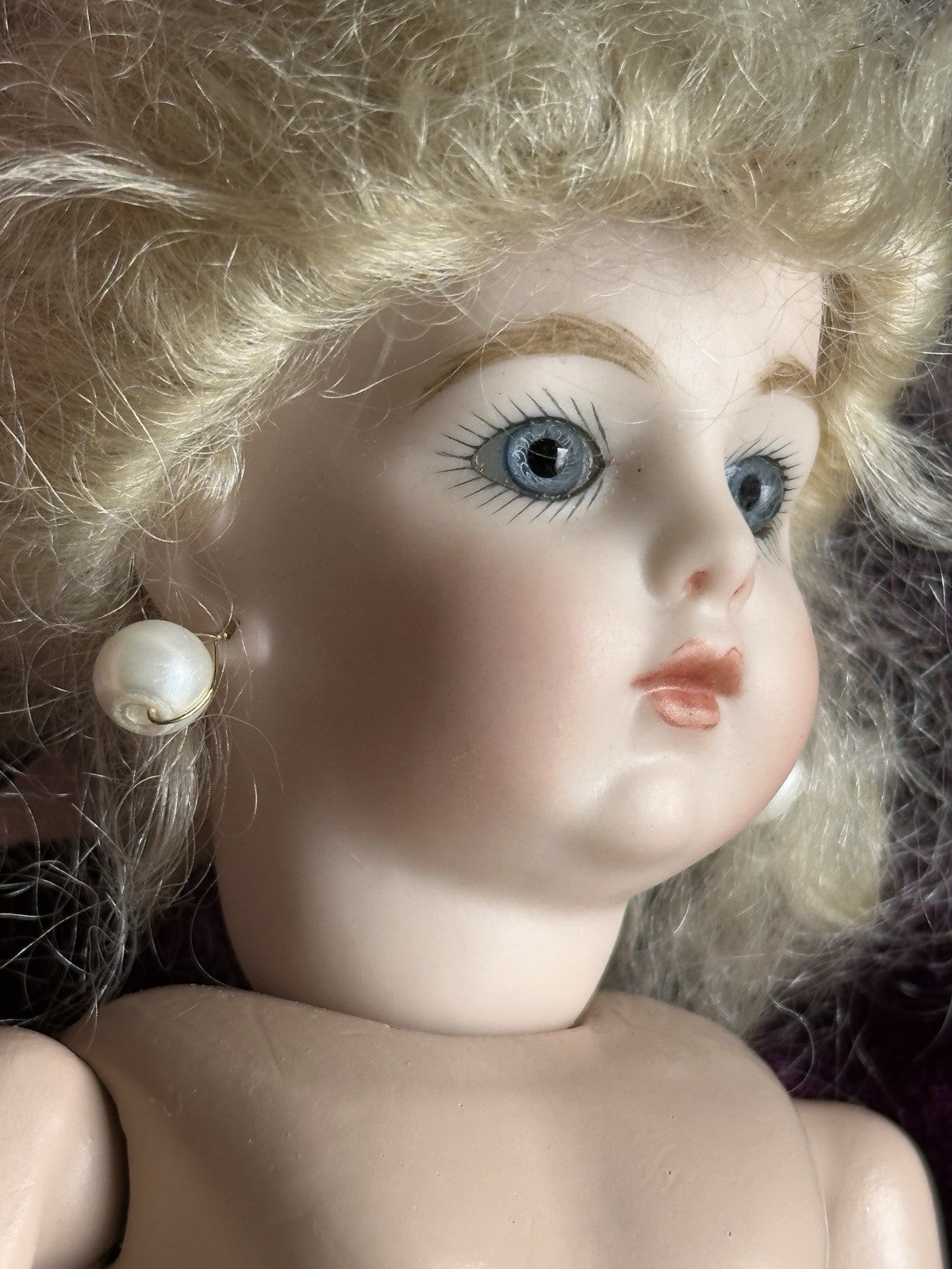 Miniature Porcelain 8” Reproduction of Antique French Bru Jne Doll