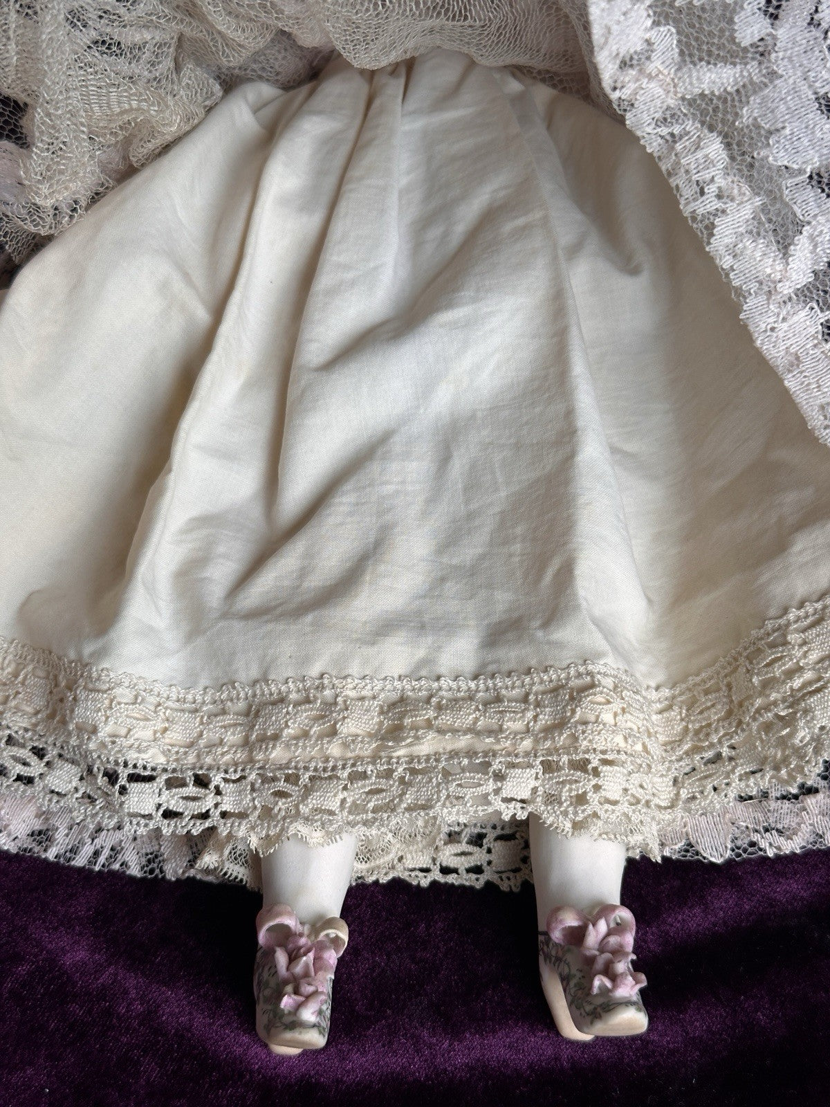 Vintage Porcelain 15” Parian Style Victorian Doll