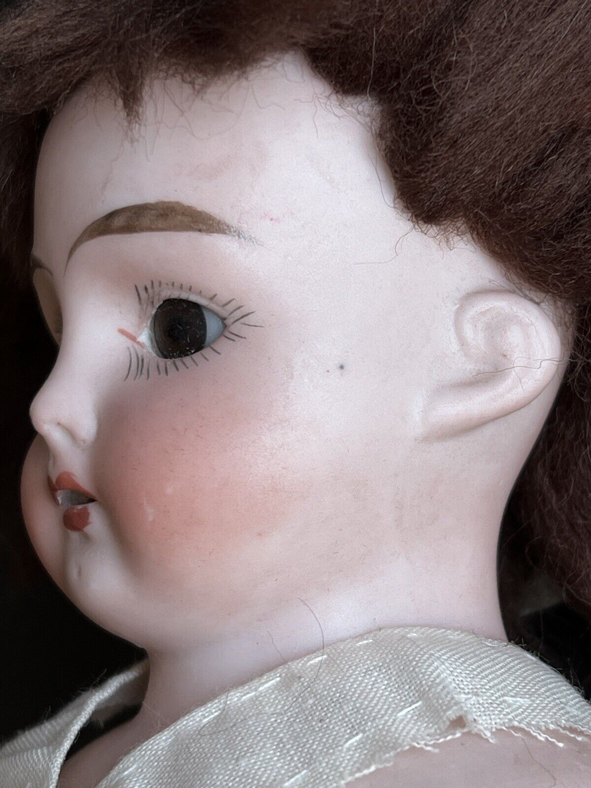 Antique German 12” Armand Marseille Darling Bisque Shoulder Head Doll