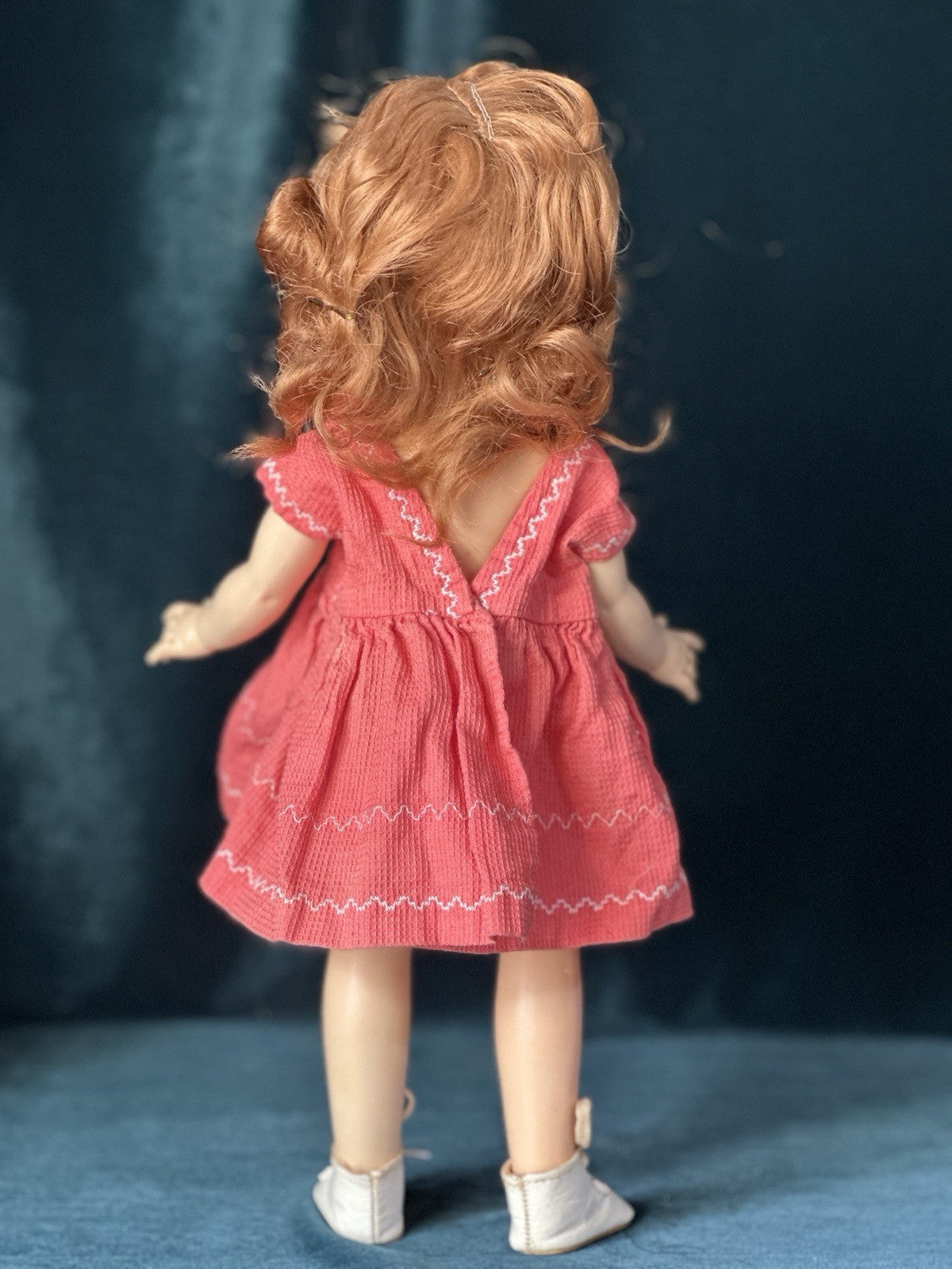 Lot Of 2 Vintage Hard Plastic Ideal Toni Dolls P-90 And P-91