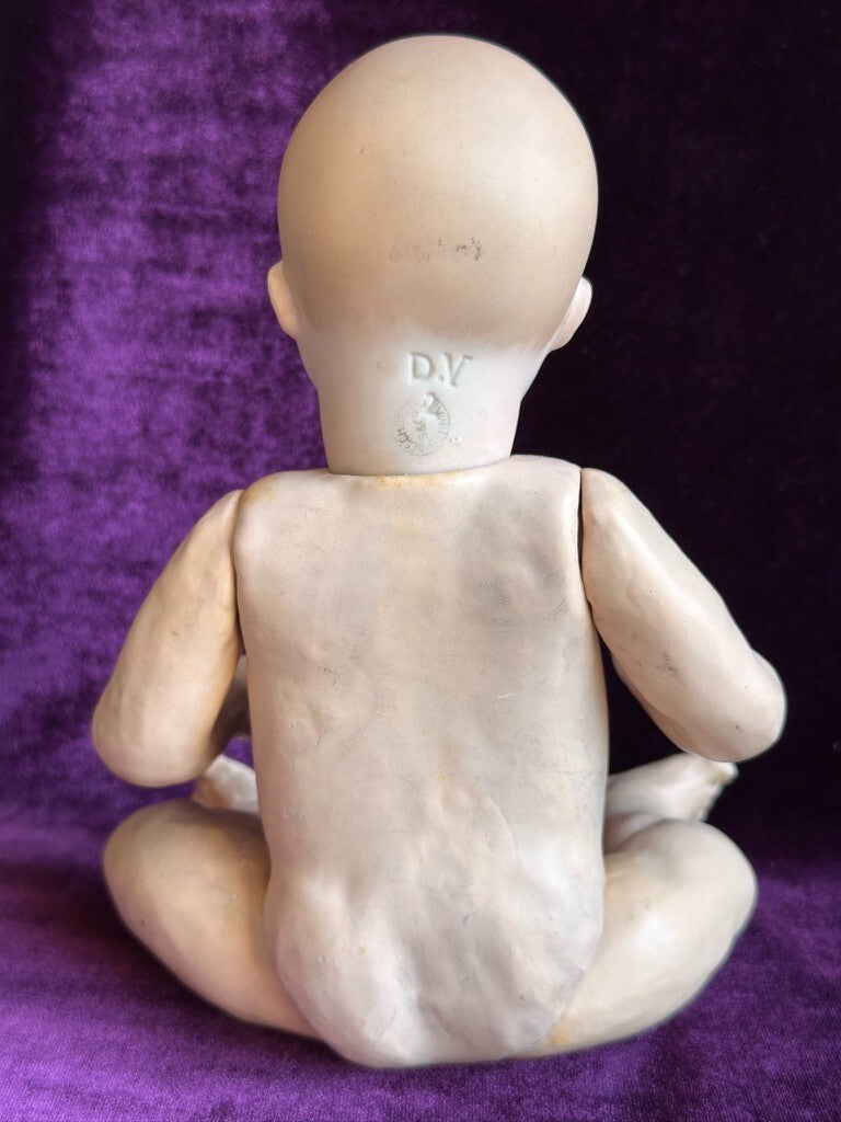 Antique German 10.5” Swaine & Co. DV Lori Bisque Head Baby Doll