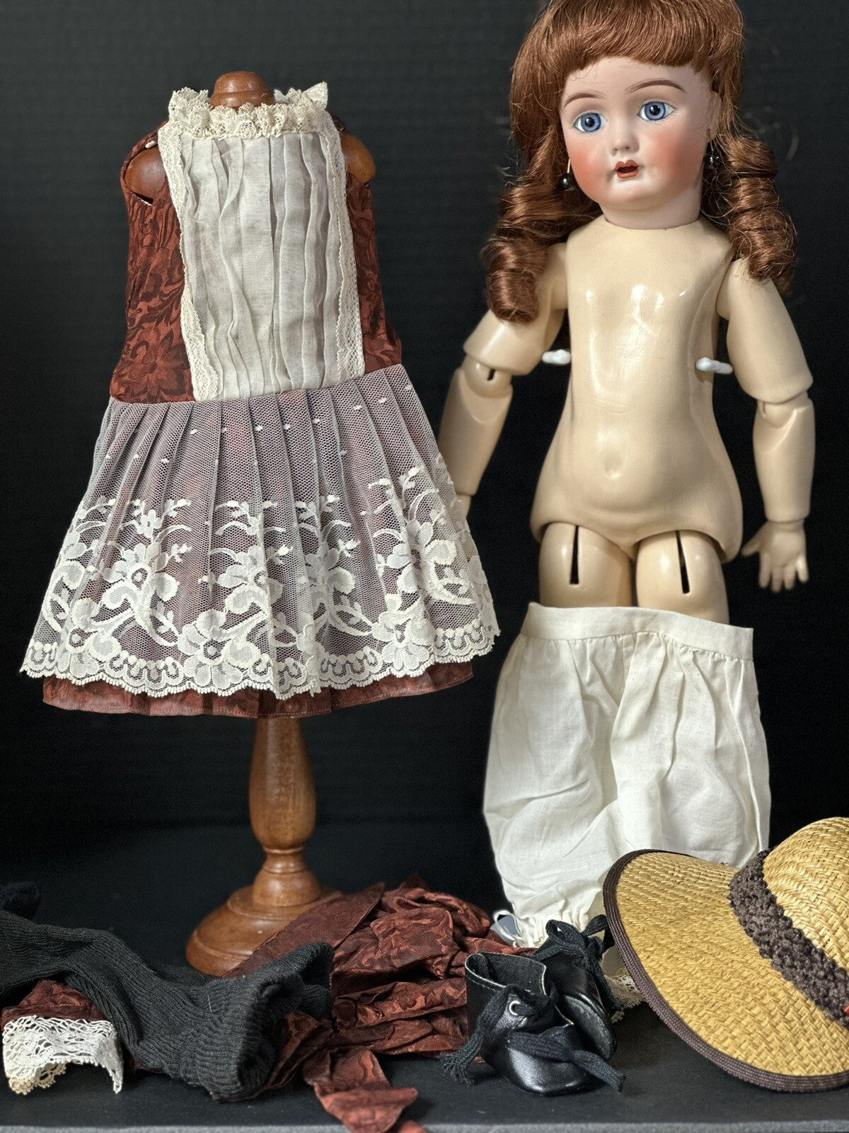 Artist Reproduction Of Sonnenberg Bisque Child Doll 224 by Bahr and Proschild