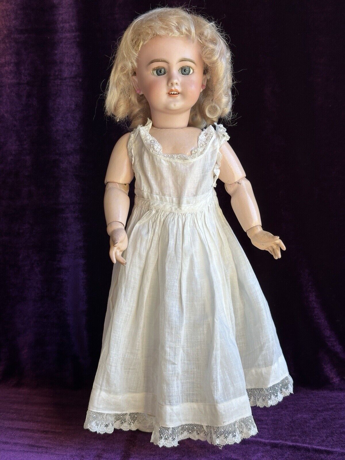 Antique French 19” Jumeau Dep Bisque Head Doll