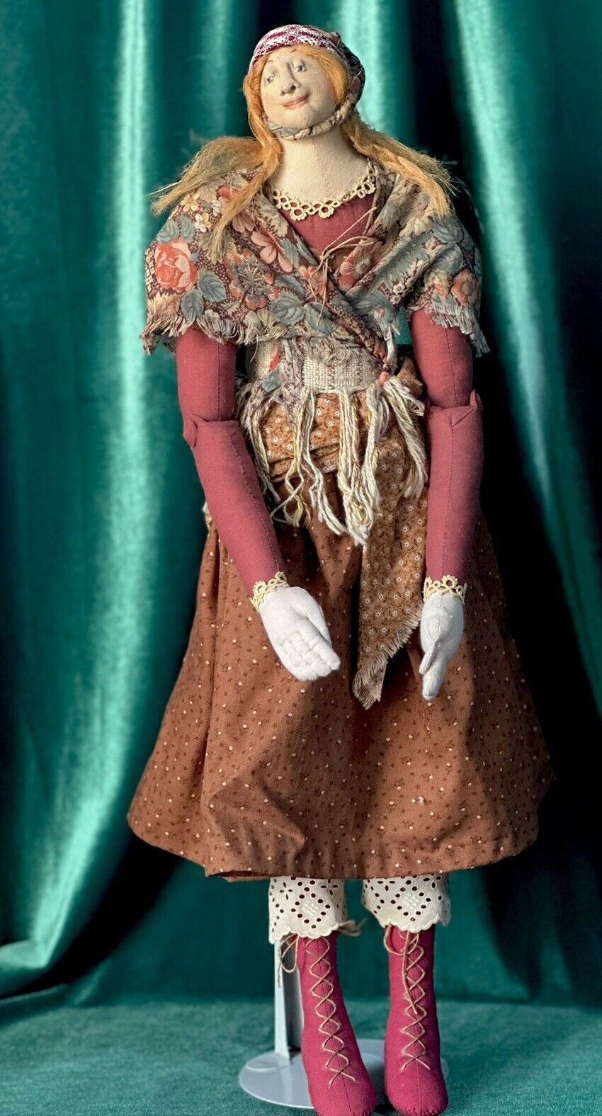 OOAK Artist Akira Blount Vintage Handmade 22” Doll