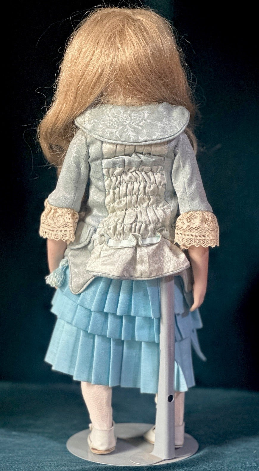 Vintage Reproduction of Antique French Bru Jne 14” Doll Handmade Outfit