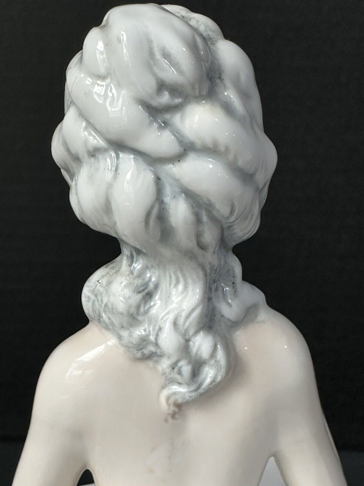 Antique German Pincushion Half Doll Marie Antoinette Hairstyle Arms Away