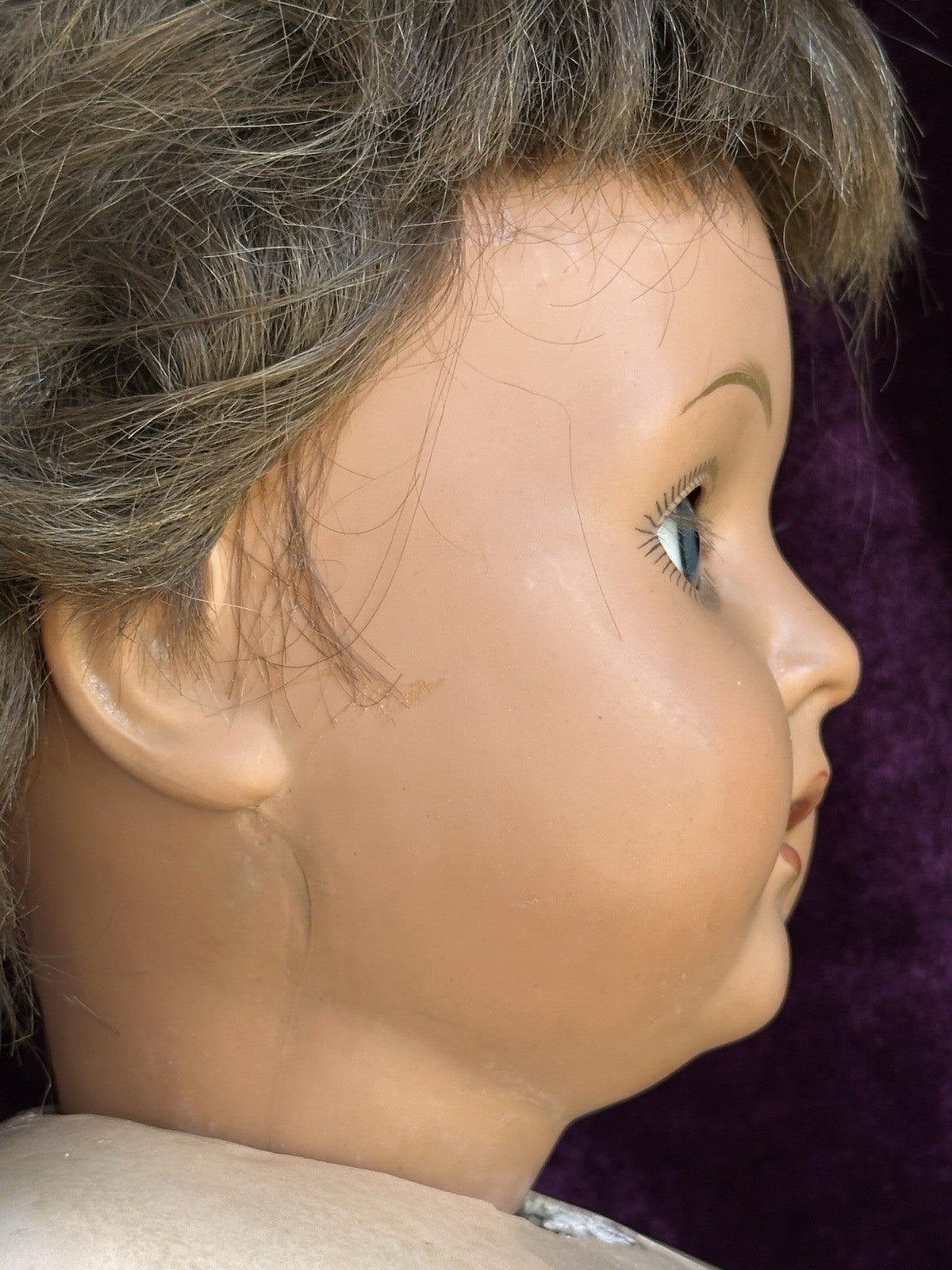 Vintage German Lifesize 31” Schutz-Marke 60 Celluloid Head Composition Body Doll