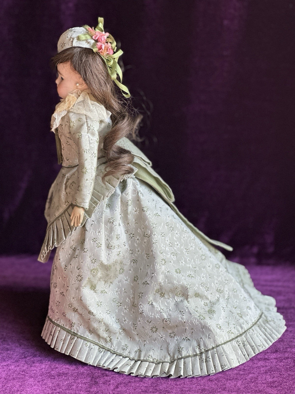 Unidentified 13” Antique French/German 902 or 909 Solid Bisque Head Fashion Doll