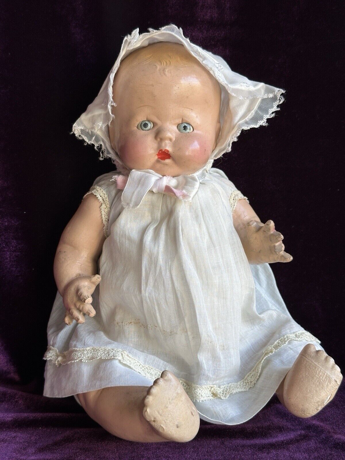 Vintage American 15” Horsman Buttercup Composition Baby Doll