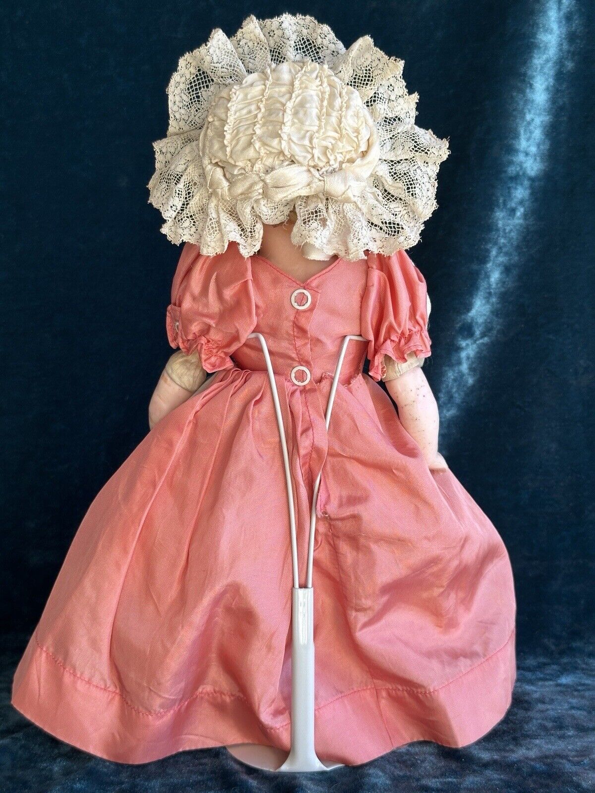 Antique German 12.5” Kestner (?) Wax Papier Mache Composition Child Doll