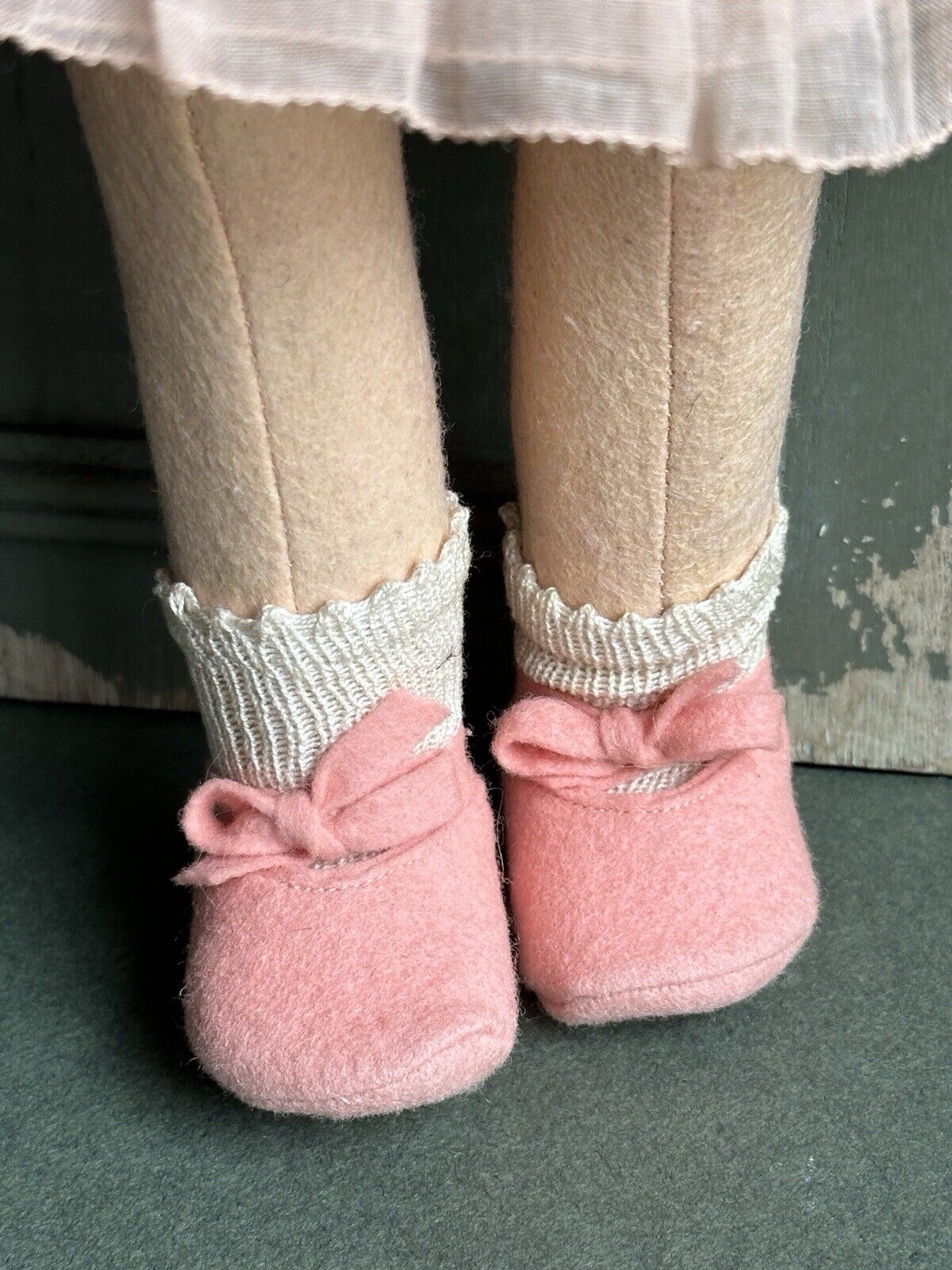 Rare All Original 16” Vintage Italian Lenci 149 Series Felt Cloth Doll with Tag