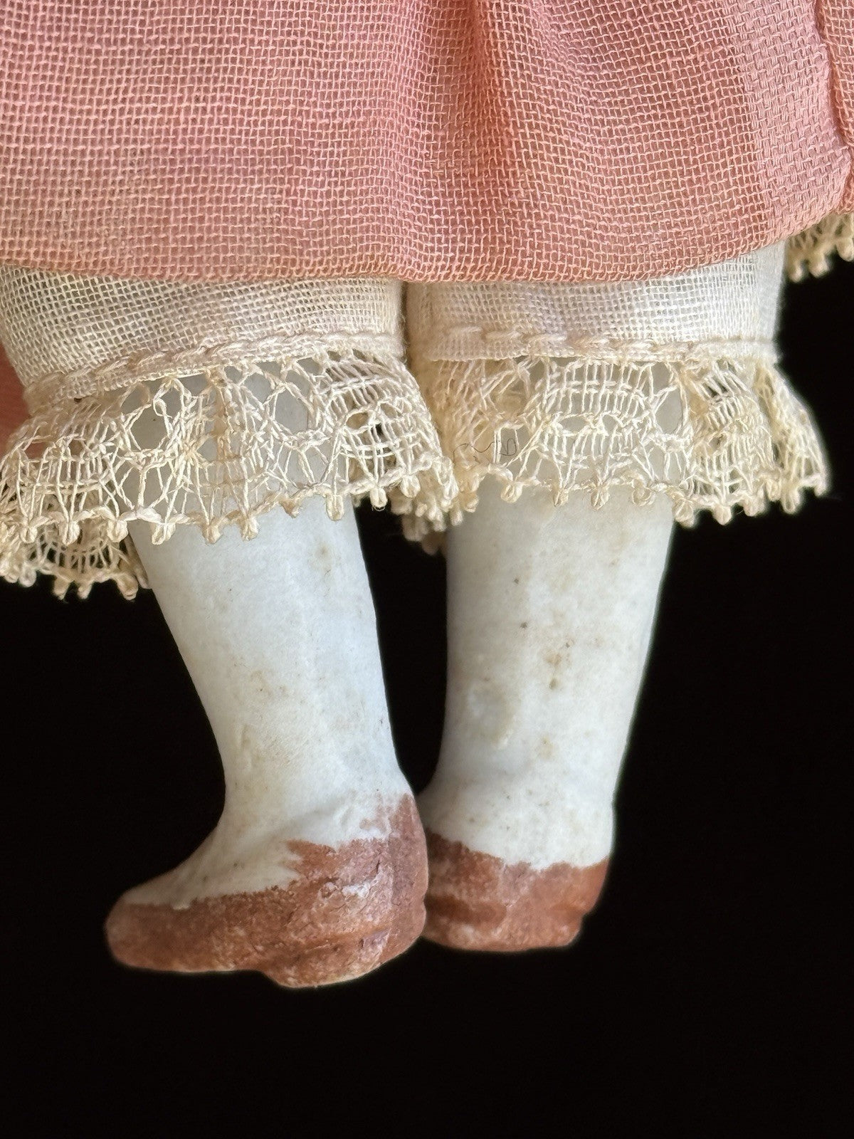 Lot of 2 Vintage Miniature 7.25” Made in Japan Bisque Head Dolls