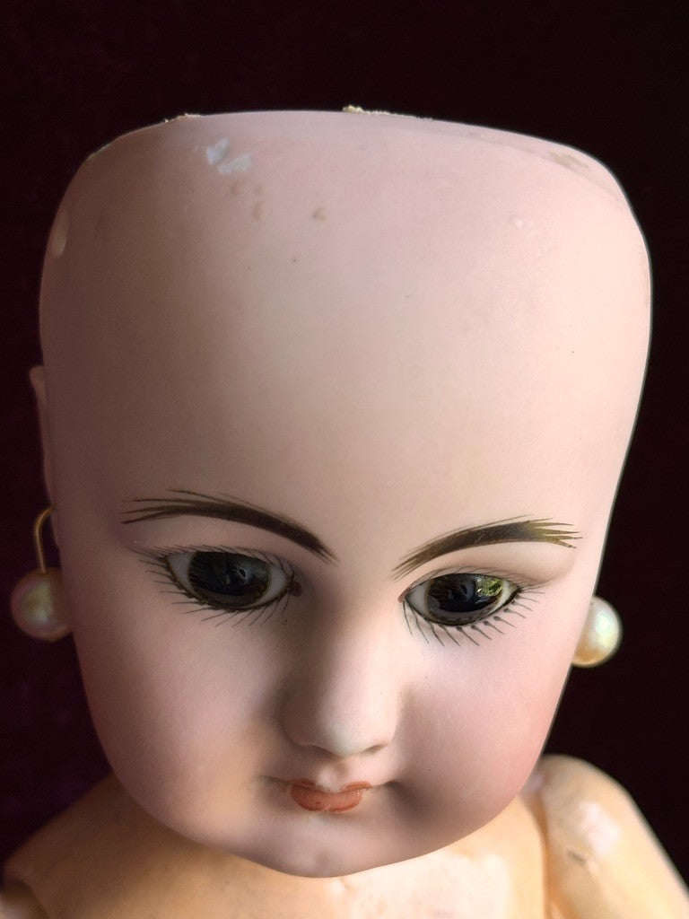 Antique German 14” Simon Halbig 939 Bisque Head Doll