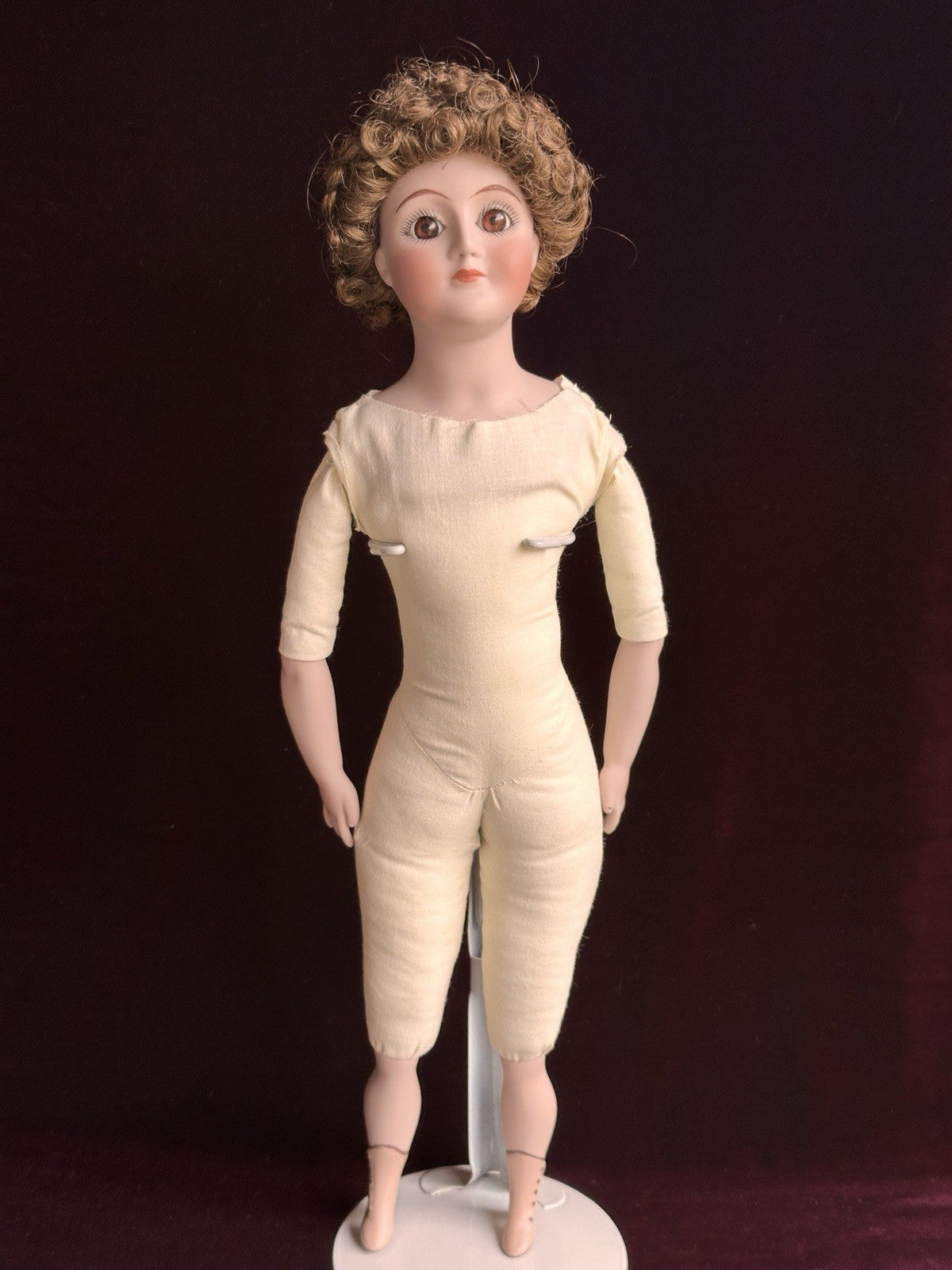 Porcelain Cloth 16.5” Reproduction of Antique German Kestner Gibson Girl Doll