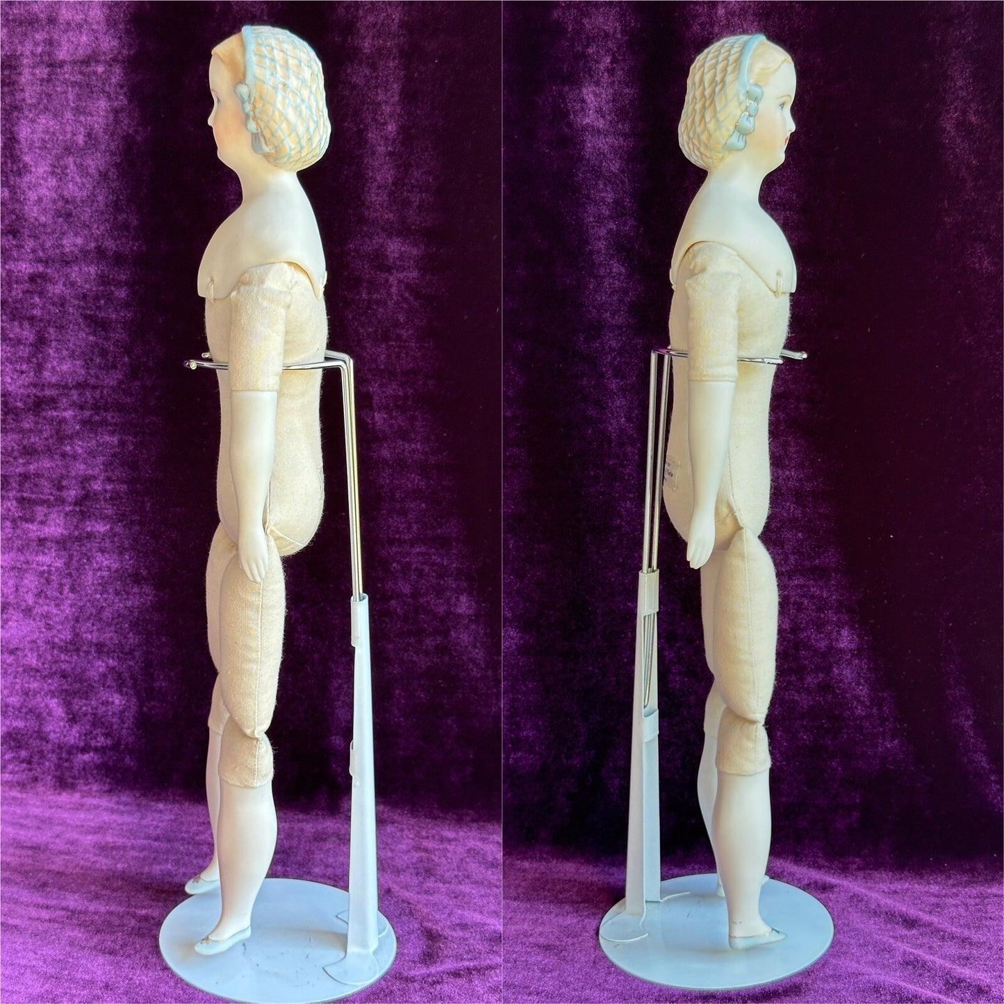 Vintage 16” Porcelain Victorian Reproduction of Parian Fashion Lady Doll