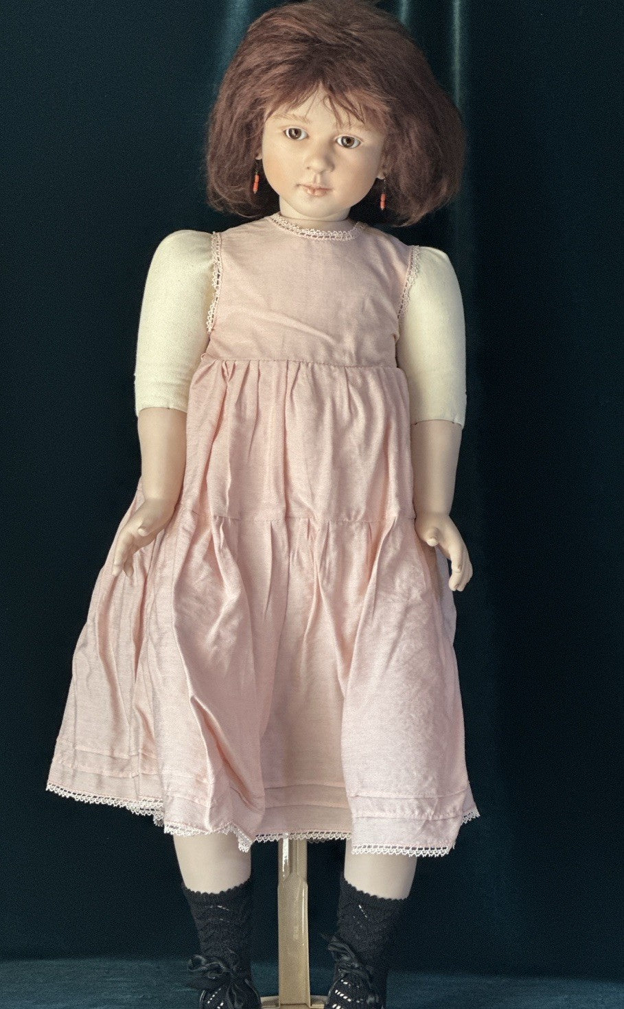 OOAK Collectible Artist 28” Porcelain Doll “Natalie” by Ruth Treffeisen