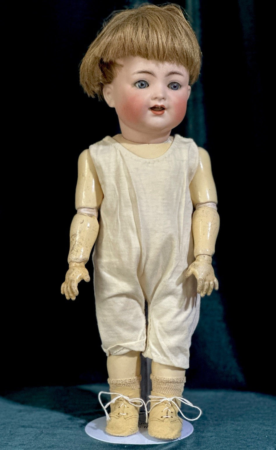 Antique German Kammer & Reinhardt Simon Halbig 16” Toddler Doll Bisque Head