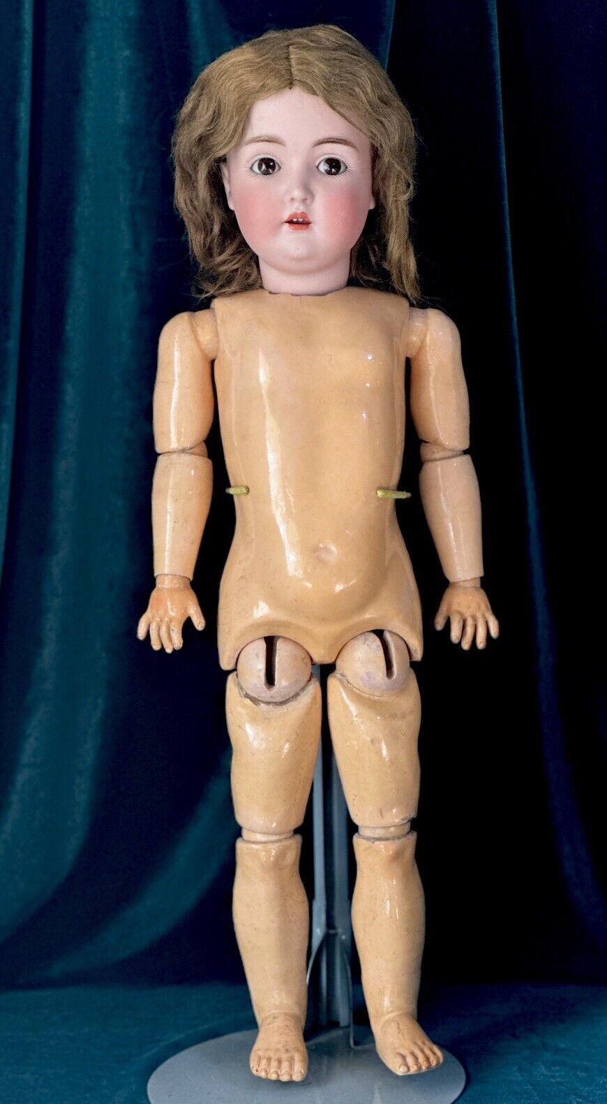 Antique German Kestner Mold 171 24” Doll Bisque Head Composition Body