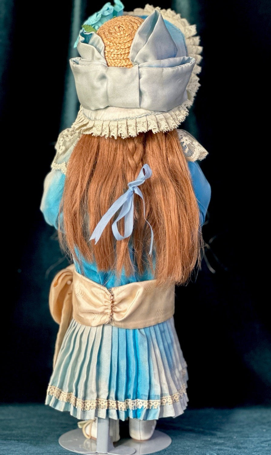 Artist Reproduction of Antique French Bru Jne 16” Doll Porcelain Head