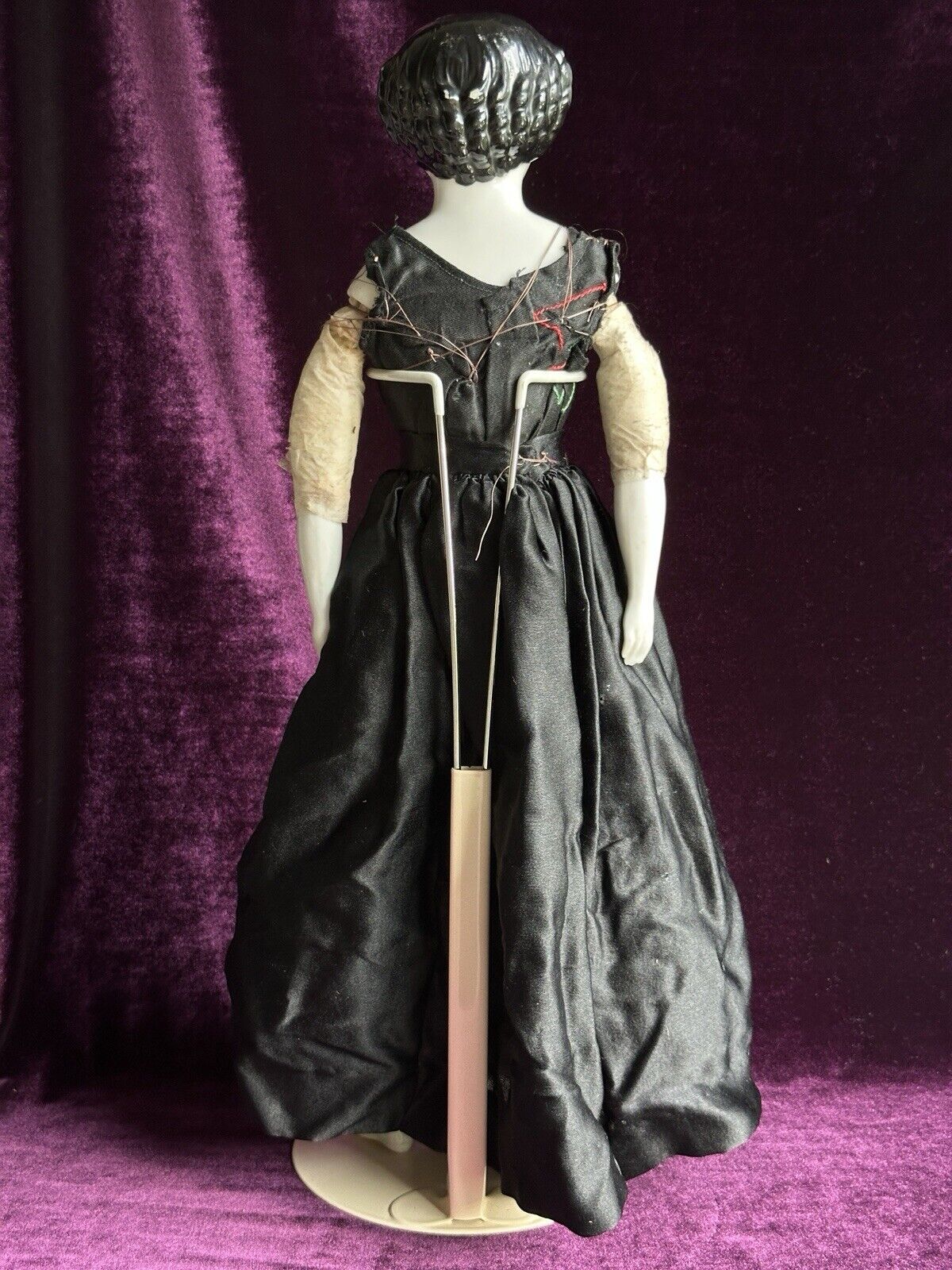 Antique German 19” Flat Top Highbrow China Shoulder Head Young Lady Doll