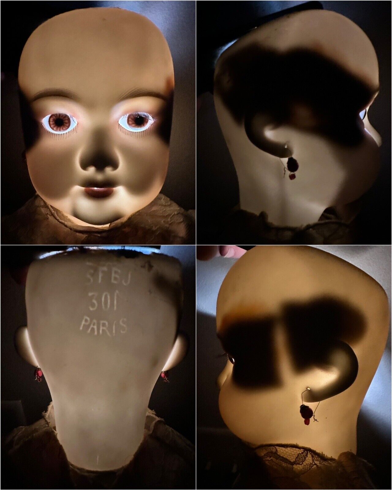 Large Antique French 27” SFBJ 301 Bisque Head Doll