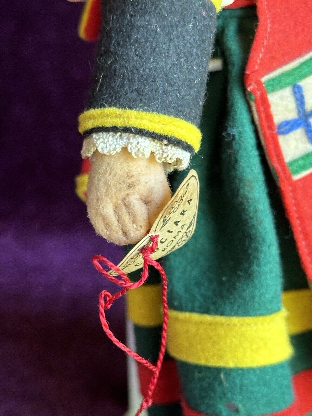 Vintage Italian 9” Lenci Mascotte Felt Cloth Doll with Tags