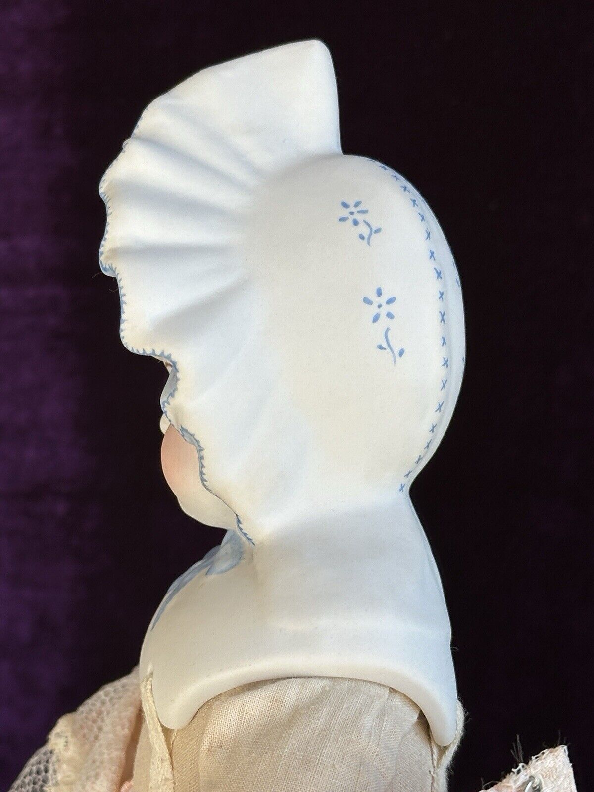 Vintage 40’s Porcelain 14” Reproduction of Antique German Doll by Emma Clear