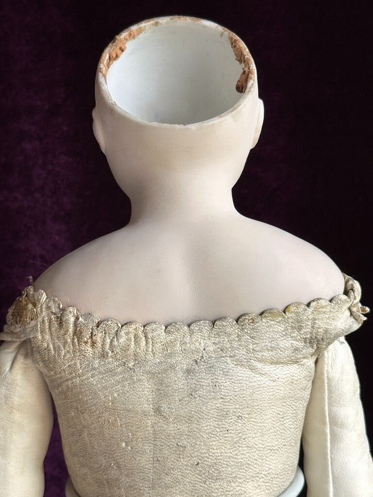 Very Rare 21” Barrois French Fashion Poupee Bisque Head Doll – Painted Eyes