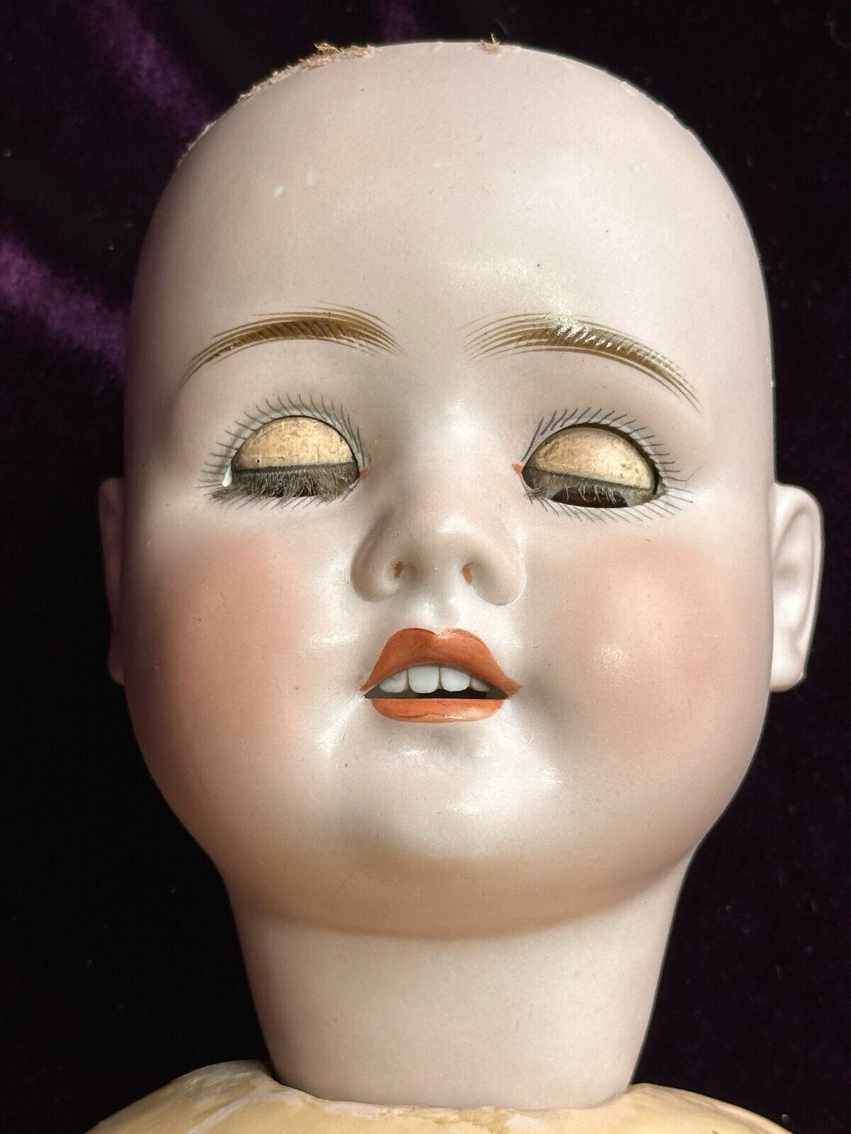 Antique German 28.5" Schoenau & Hoffmeister 914 Bisque Head Doll
