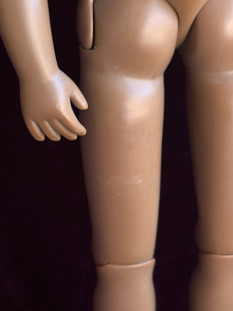 Rare 15” Dark Complexion Porcelain Repro of Antique French Huret Fashion Doll