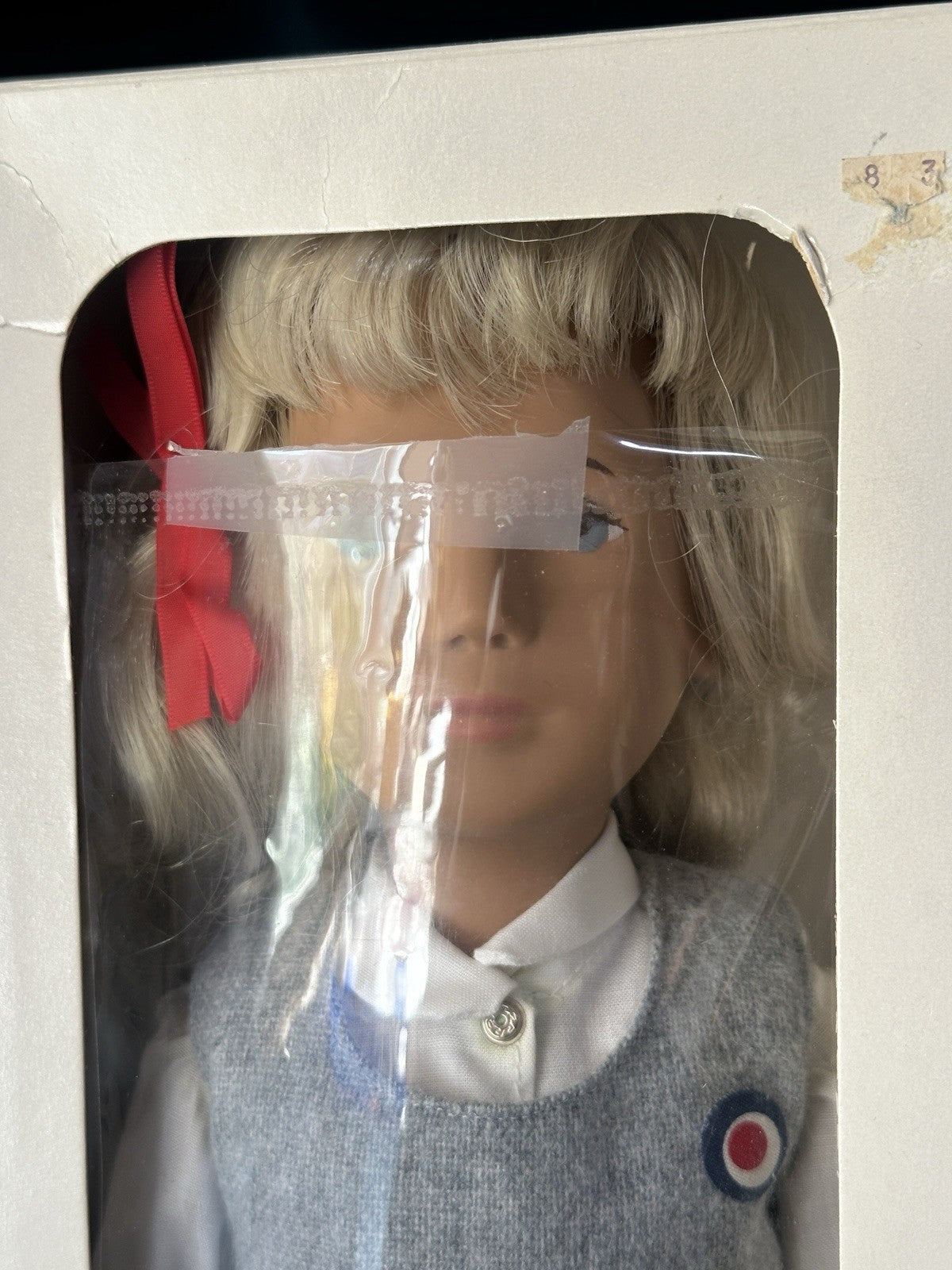 Collectible England Vinyl Sasha Blonde School 114S Girl Doll Box/Tag