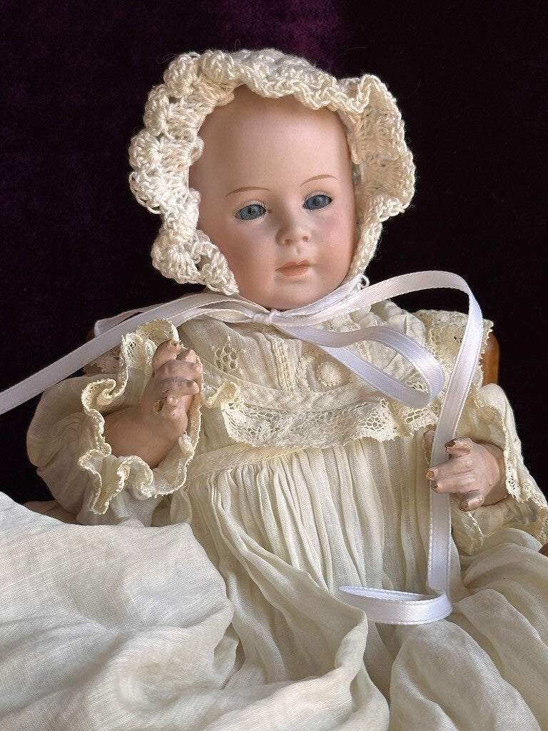 Antique German 10.5” Swaine & Co. DV Lori Bisque Head Baby Doll