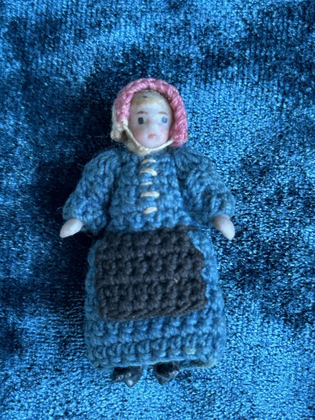 Antique German Hertwig Carl Horn Hansel Gretel Miniature Character Bisque Dolls