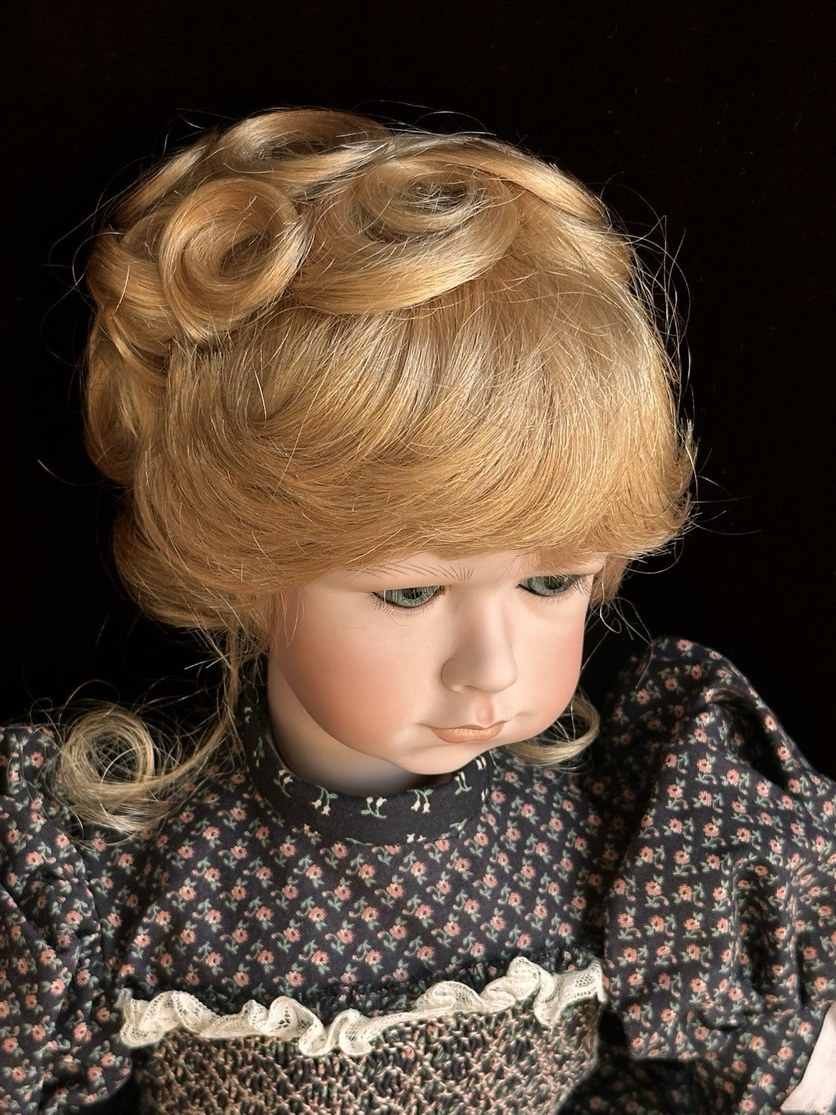 Collectible Porcelain 23” Linda Mason Originals Victoria Rose Doll LE 50