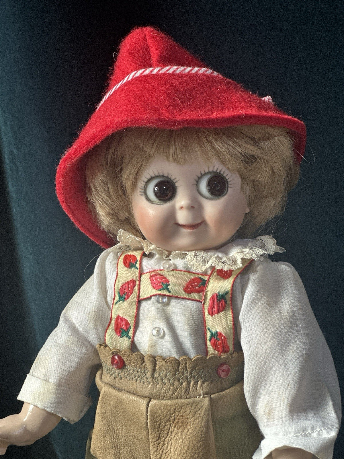 Lot Of 2 Vintage Reproduction of Antique German JDK 221 Googly Eyes 11” Dolls