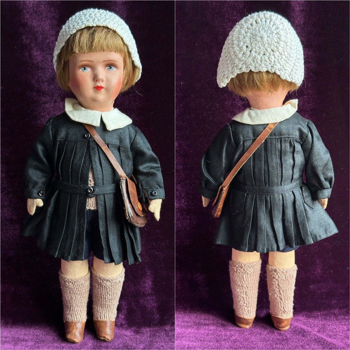 Lot of 3 Vintage German (?) Composition (?) Head Dolls. Armand Marseille 449