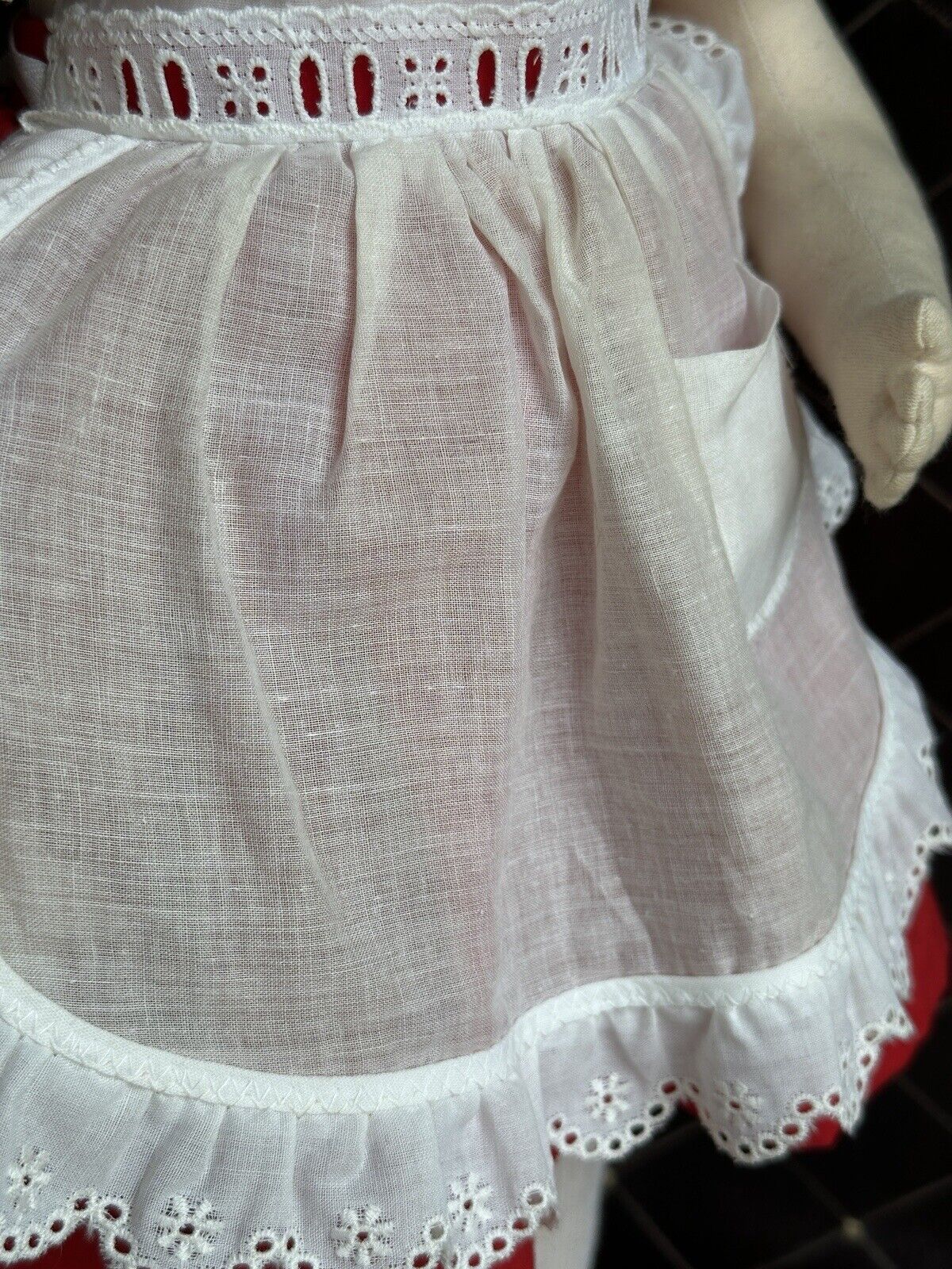 Vintage 23” Artist Signed Felt Cloth Red Riding Hood Doll by Gabriele West LE 50