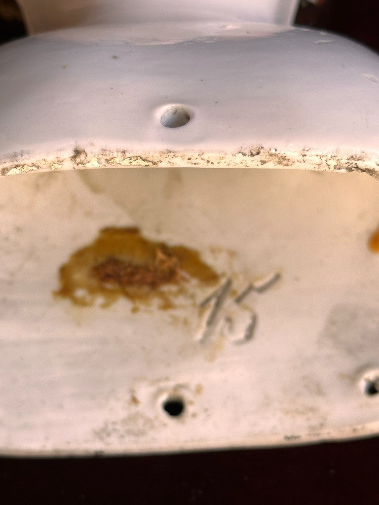 Lot of 2 Large Antique German Flat Top Highbrow China Dolls Shoulder Heads Only